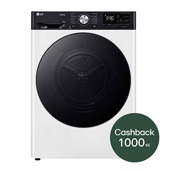 LG 9 kg sušička LG | Režim Energie / Čas | automatické čištění kondenzátoru | Wi-Fi, RC91V9AV4N, RH91V9LVEN
