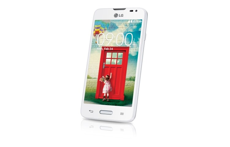 LG L65 - 4,3" TFT IPS displej, 4GB paměť, 1,2GHz CPU, DUAL CORE Qualcomm® Snapdragon™ 200, MicroSD až 32GB, 5 MPx fotoaparat, 2100 MAH Baterie, NFC, D280N