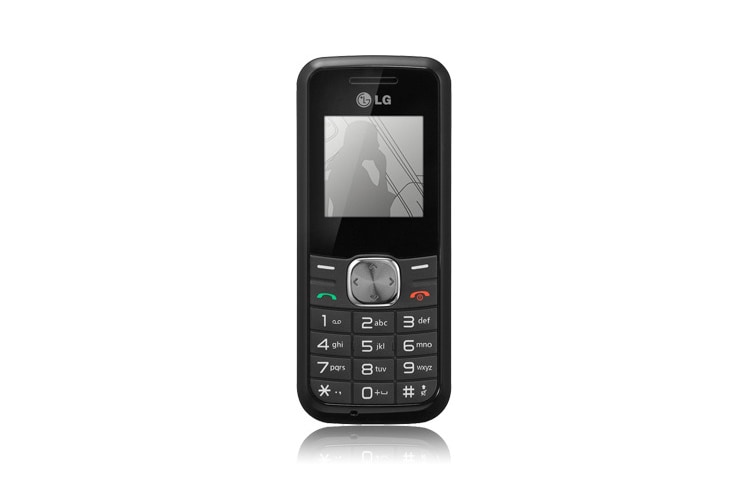 Čelní pohled na Mobilní telefon s vynikající výdrží baterií GS101