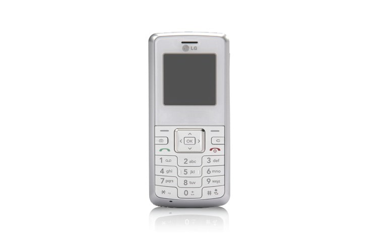 Čelní pohled na KP130: Nenáročný telefon se všemi základními funkcemi KP130