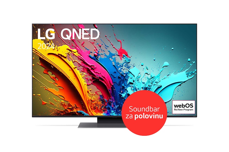 LG 50"|LG QNED AI| QNED87| 4K Smart TV| webOS24, 50QNED87T6B