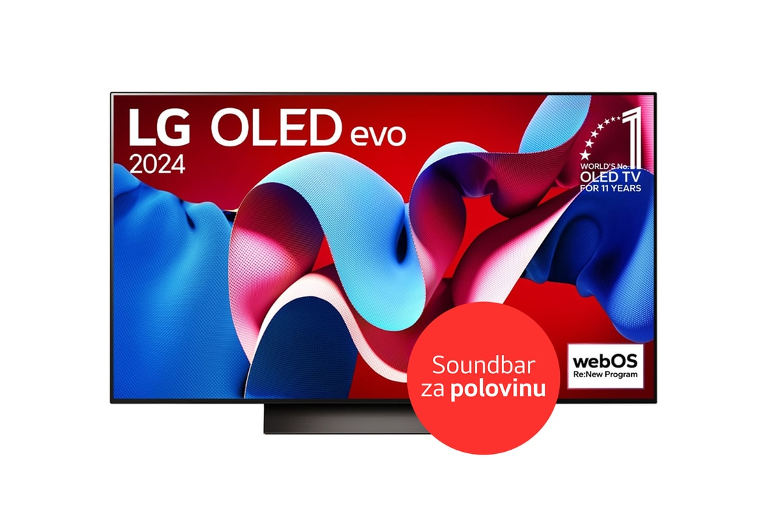 LG 48"|LG OLED evo AI|C4 4K Smart TV| OLED48C4, OLED48C44LA