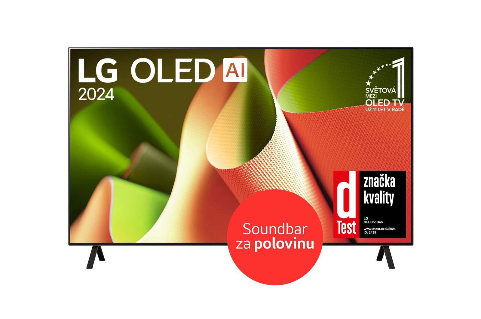 LG 55”; LG OLED AI B4 4K Smart TV OLED55B4, OLED55B46LA