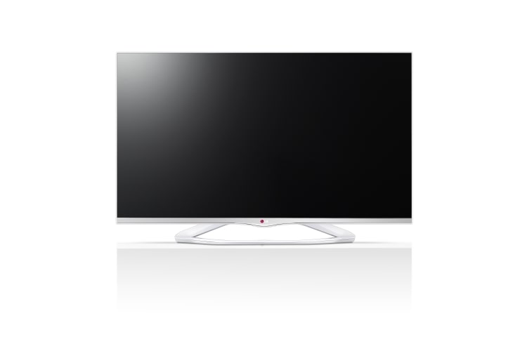 Čelní pohled na 42&#34; CINEMA 3D Smart TV, Full HD, MCI 400, Miracast, Wi-Fi, NFC, Magický dálkový ovladač a 4 ks 3D brýlí součástí balení 42LA667S