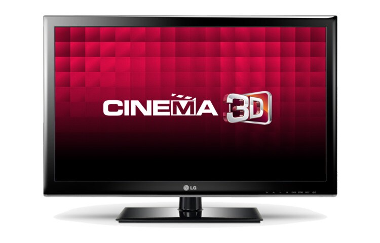 Čelní pohled na 42” DIRECT LED CINEMA 3D TV, Full HD, MCI 100, DLNA, Dual Play, 3x HDMI, 1x USB, Intelligent Senzor, Smart energy saving PLUS 42LM3400