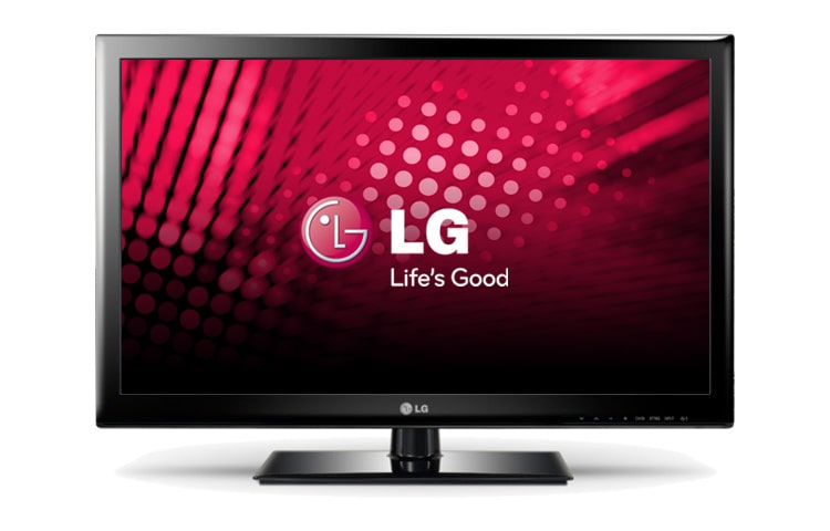 Čelní pohled na 42” DIRECT LED TV, Full HD, MCI 100, DVB tunery T/C, 2x HDMI a 1x USB konektory, Smart energy saving PLUS 42LS3400