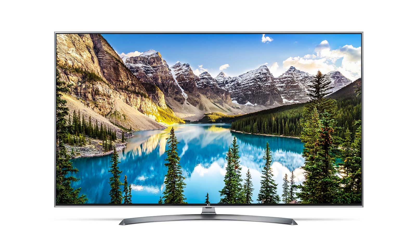 Čelní pohled na 43&#34; LG UHD TV 4K, webOS 3.5 43UJ7507