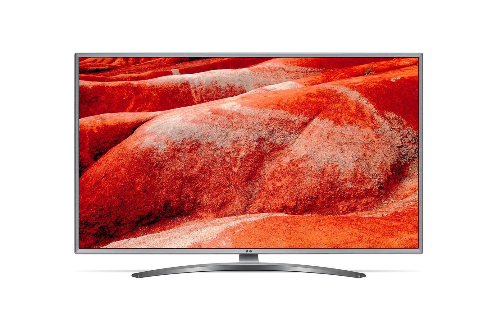Čelní pohled na 43&#34; LG UHD TV 4K, webOS Smart TV 43UM7600
