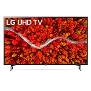 Pohled zepředu na LG UHD TV