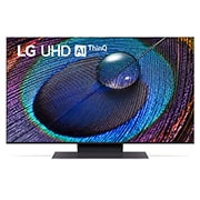 Pohled zepředu na ultra HD televizor LG
