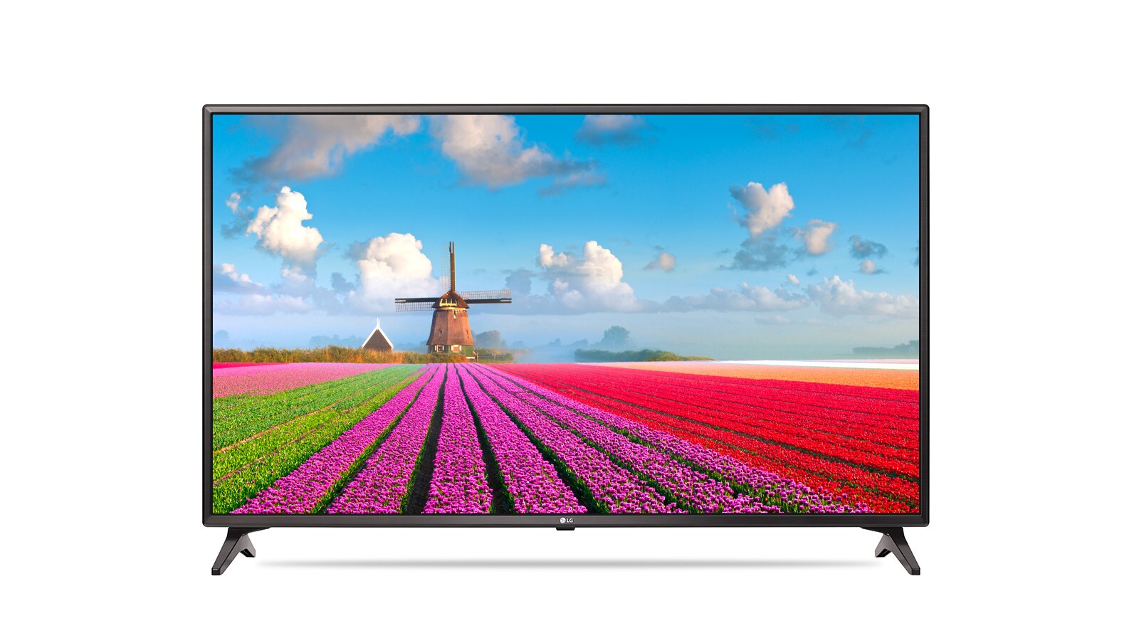 Čelní pohled na 49&#34; LG LED TV, Full HD, webOS 3.5 49LJ614V