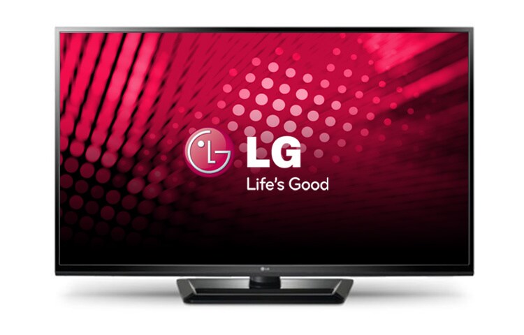 Čelní pohled na 50” Plazmový TV, 600Hz, 3.000.000 : 1, Simplink, Inteligentní senzor, 2 HDMI, DVB-T a DVB-C tuner. 50PA4500