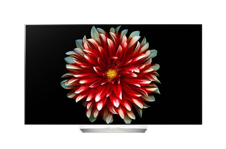 Čelní pohled na 55&#34; LG OLED TV Full HD, webOS 2.0 55EG9A7V