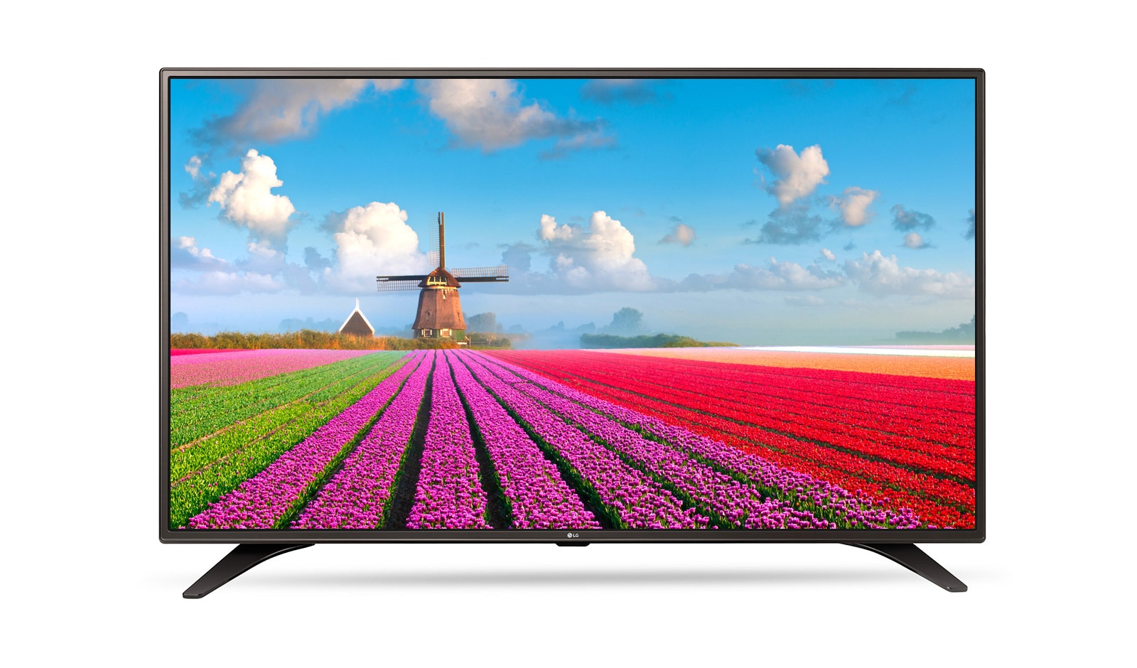 Čelní pohled na 55&#34; LG LED TV, Full HD, webOS 3.5 55LJ615V