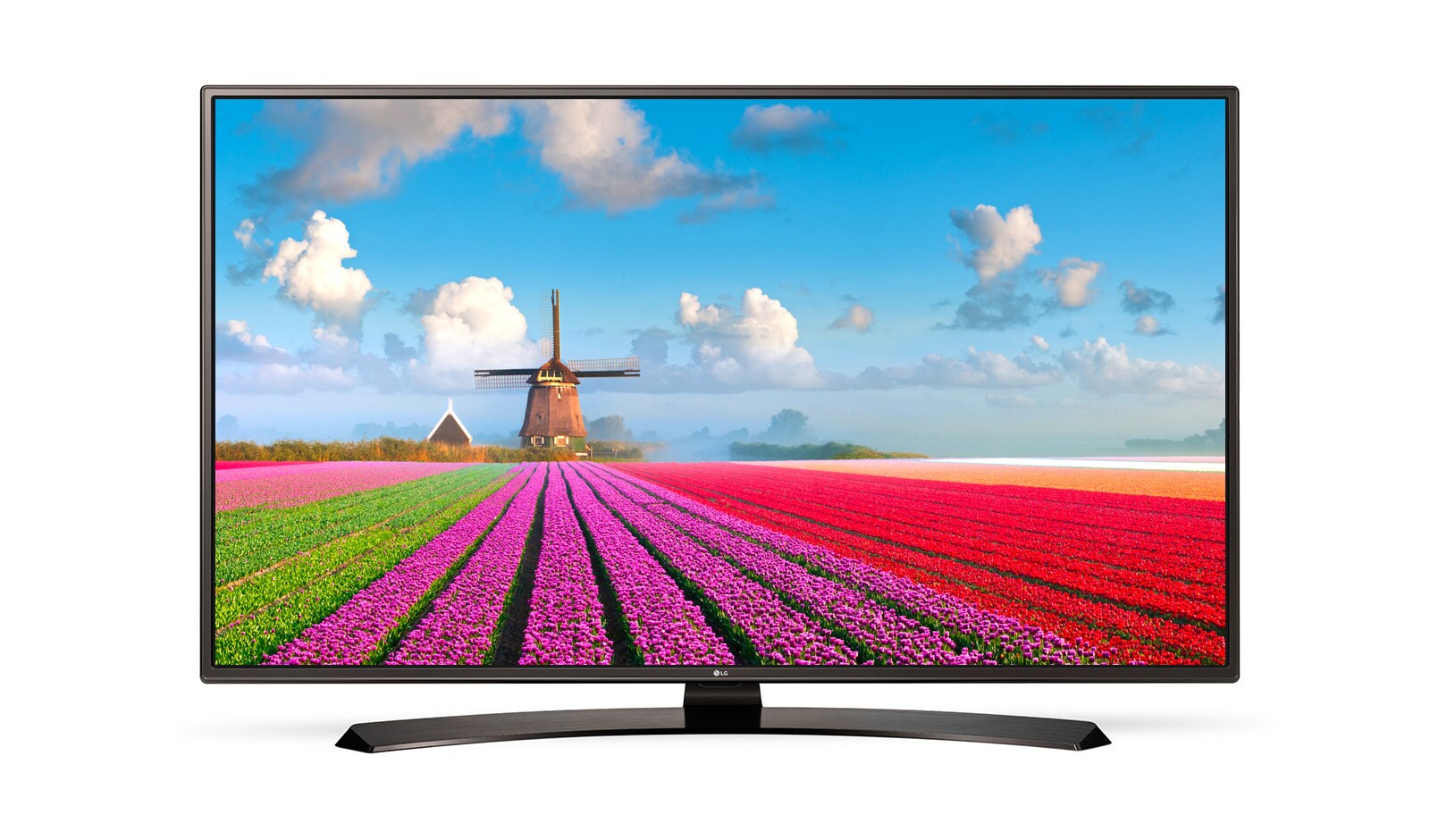 Čelní pohled na 55&#34; LG LED TV, Full HD, webOS 3.5 55LJ625V