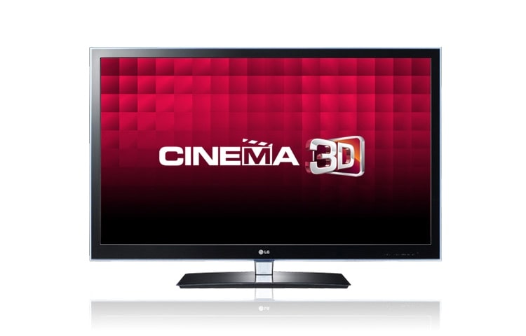 Čelní pohled na 55&#34; Cinema 3D LED Plus TV, Full HD, TruMotion 100Hz 55LW4500