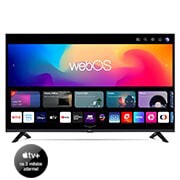 Pohled zepředu na ultra HD televizor LG