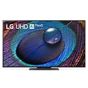Pohled zepředu na ultra HD televizor LG