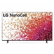 Čelní pohled na 65&#34; LG NanoCell TV, webOS Smart TV 65NANO753PR