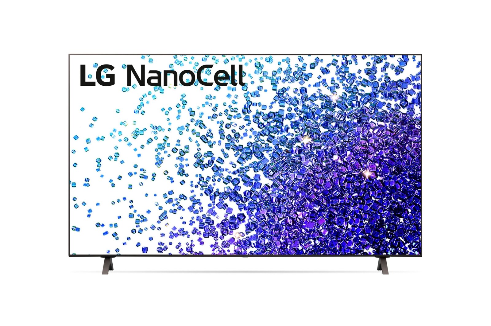 Čelní pohled na 65&#34; LG NanoCell TV, webOS Smart TV 65NANO793PB