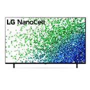 Čelní pohled na 65&#34; LG NanoCell TV, webOS Smart TV 65NANO803PA