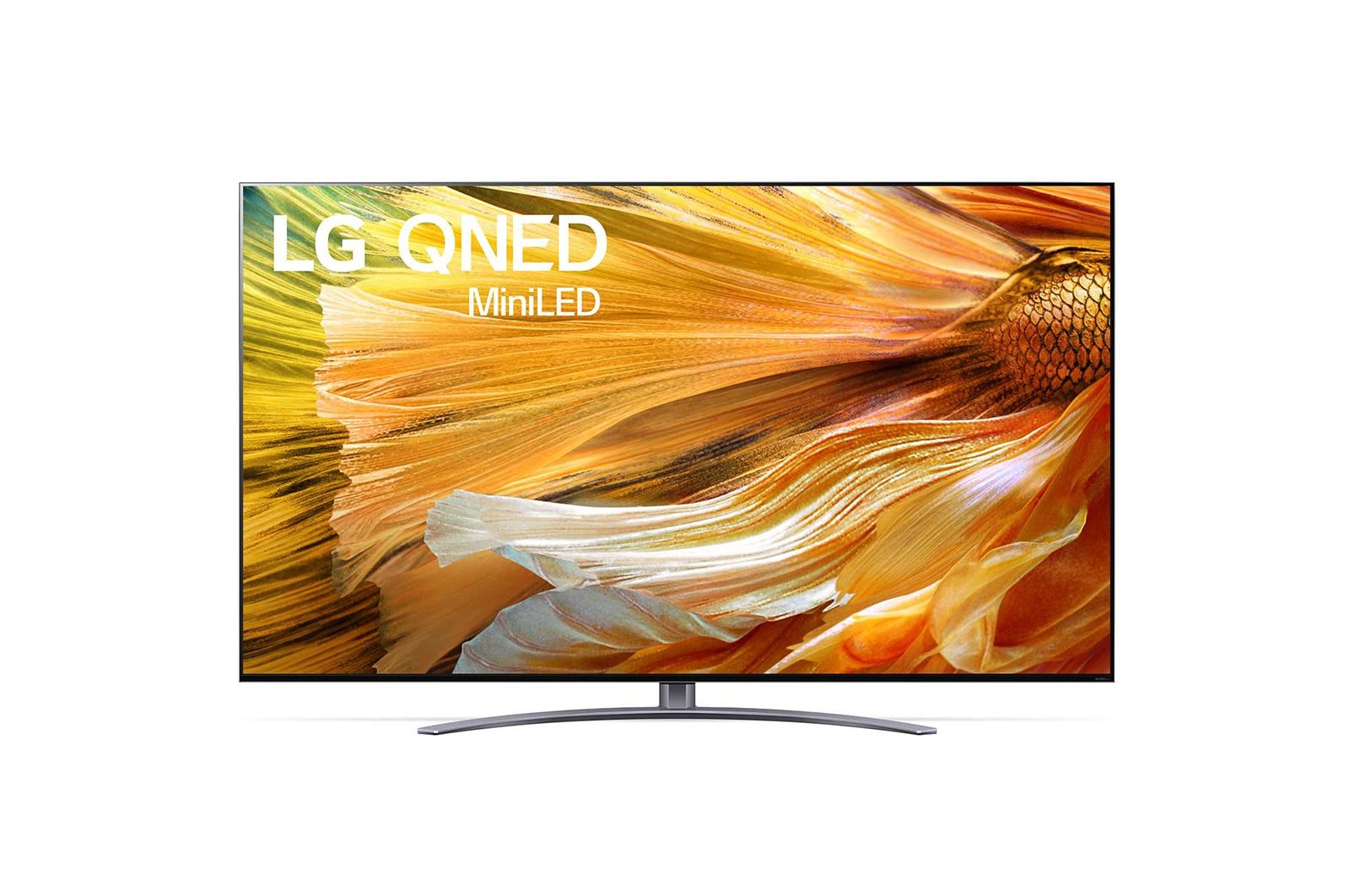 Pohled na televizor LG QNED zepředu