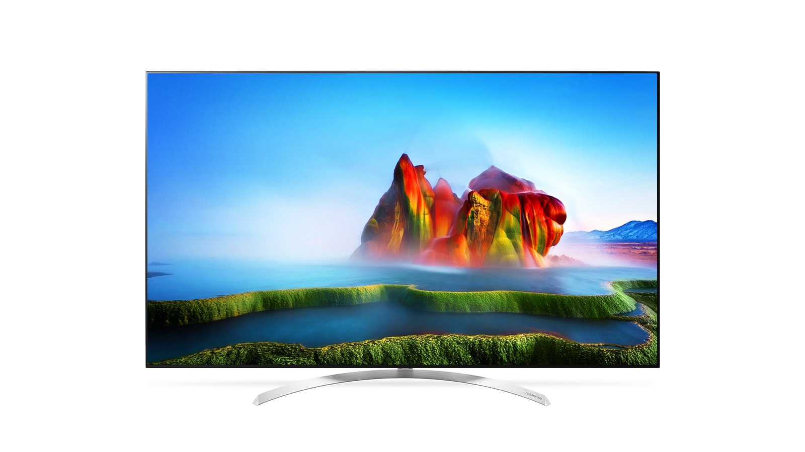 Čelní pohled na 65&#34; LG NanoCell TV, webOS 3.5 65SJ850V