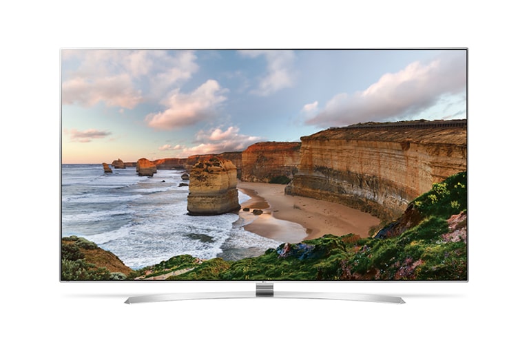 Čelní pohled na 65" LG NanoCell TV, webOS 3.0 65UH950V