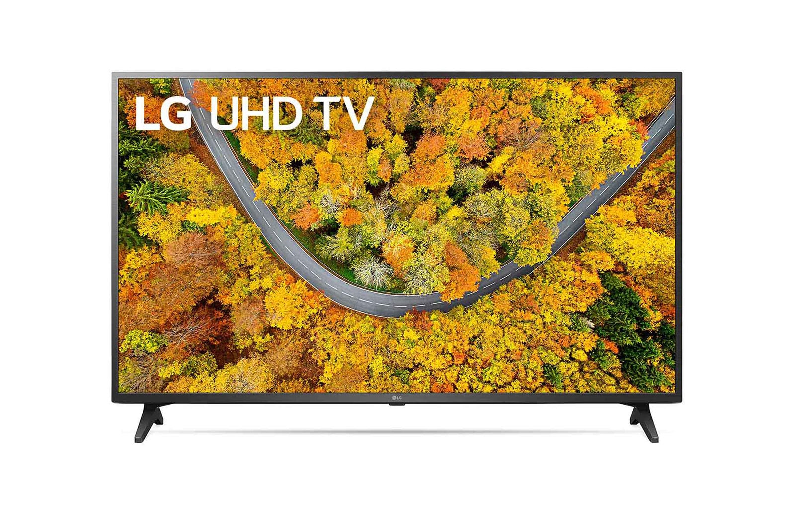 Pohled zepředu na LG UHD TV