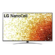 Čelní pohled na 75&#34; LG NanoCell TV, webOS Smart TV 75NANO923PB