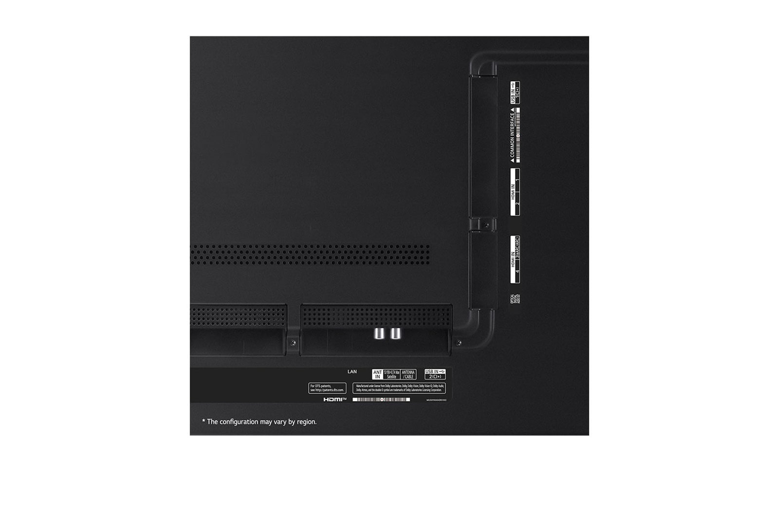 LG 86'' LG QNED QNED91 4K Smart TV 2024, Detailní záběr horního okraje televizoru LG QNED91, 86QNED91T6A
