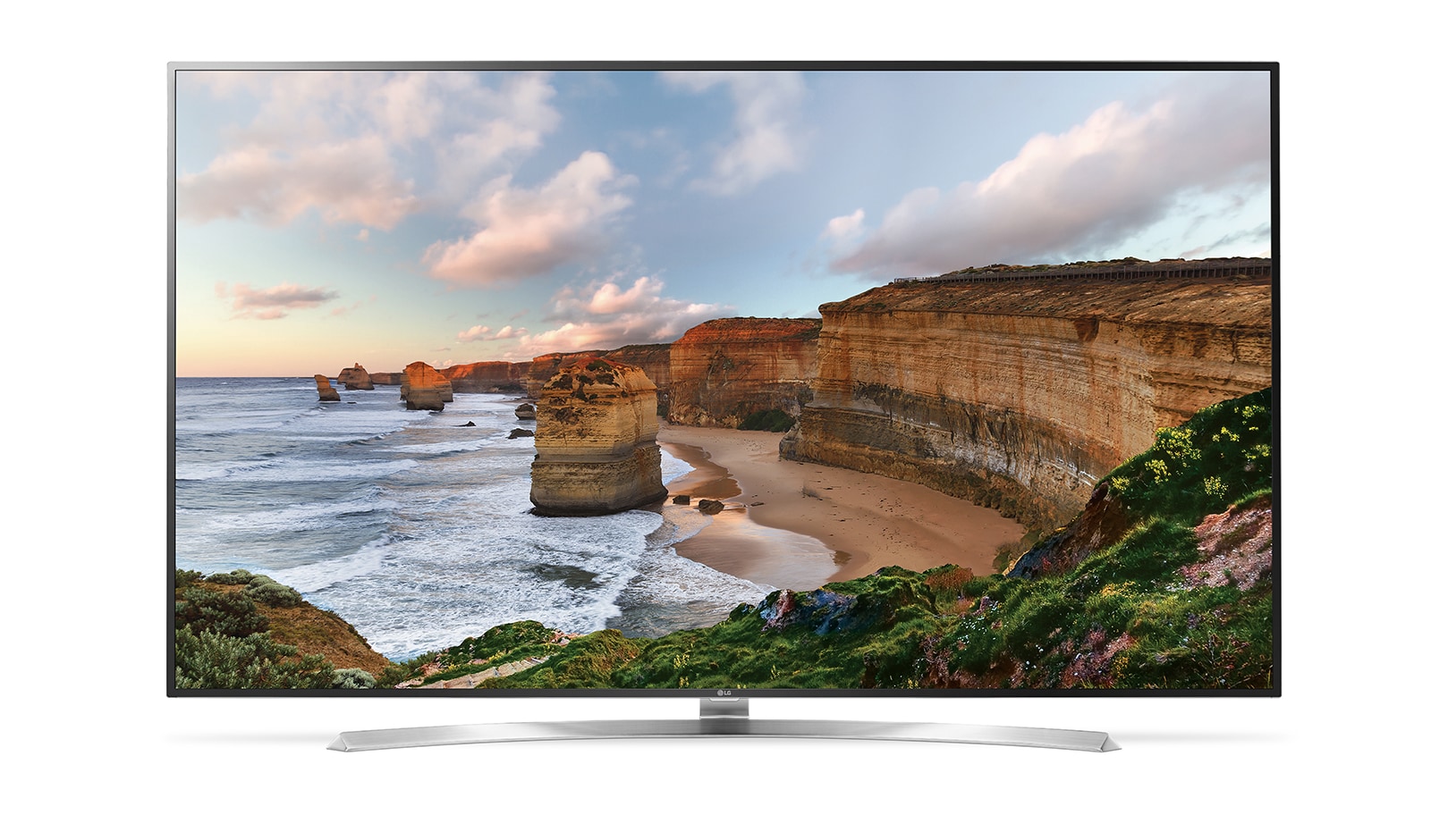 Čelní pohled na 75" LG NanoCell TV, webOS 3.0 75UH855V