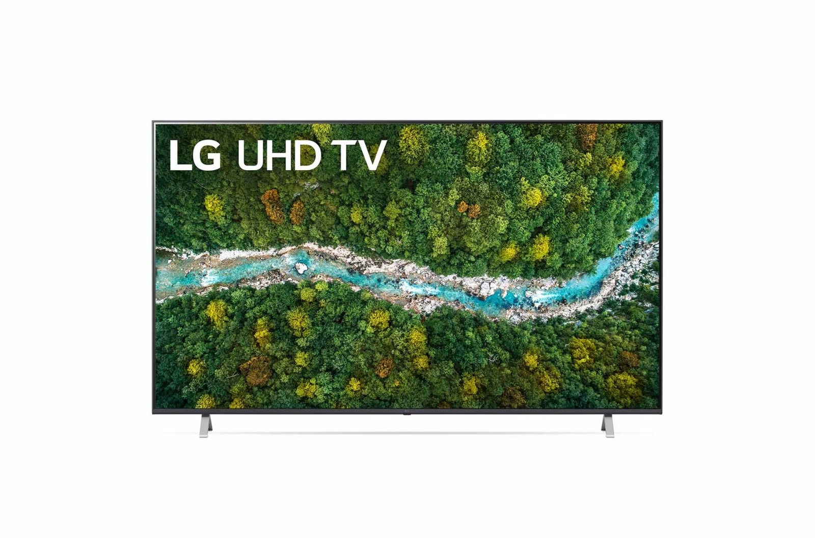 Pohled zepředu na LG UHD TV
