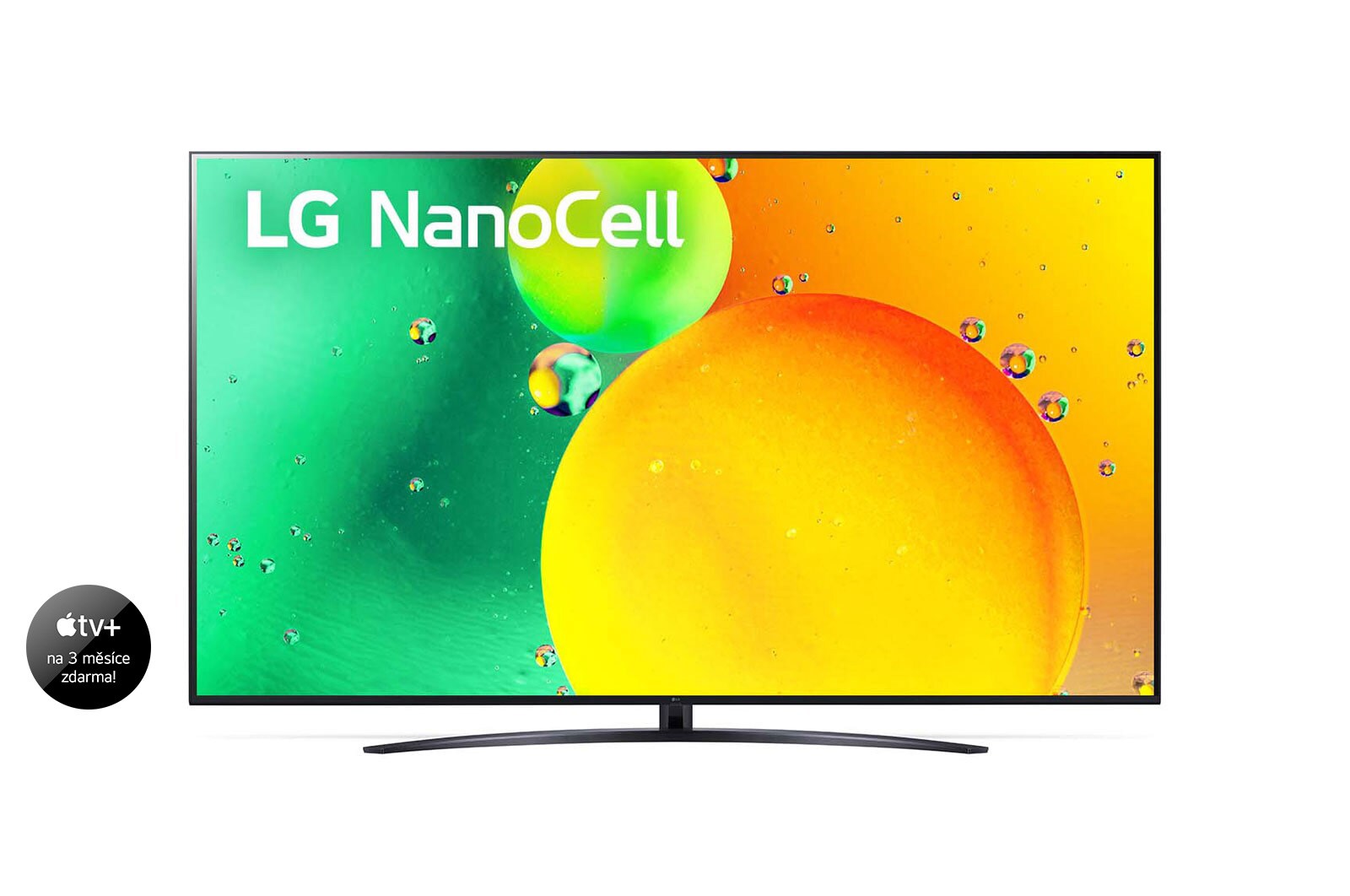 Pohled na televizor LG NanoCell zepředu