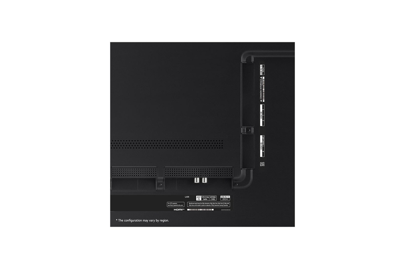 LG 86'' LG QNED QNED91 4K Smart TV 2024, Detailní záběr horního okraje televizoru LG QNED91, 86QNED91T6A