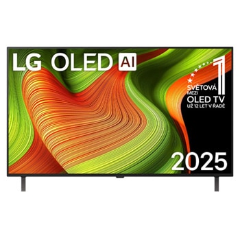 Čelní pohled na 48" LG OLED AI B5 4K Smart TV 2025 OLED48B56LA