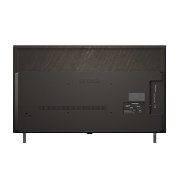 Zadní pohled na LG OLED AI B5 4K Smart TV.