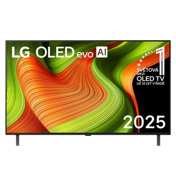Čelní pohled na 55" LG OLED AI B5 4K Smart TV 2025 OLED55B56LA