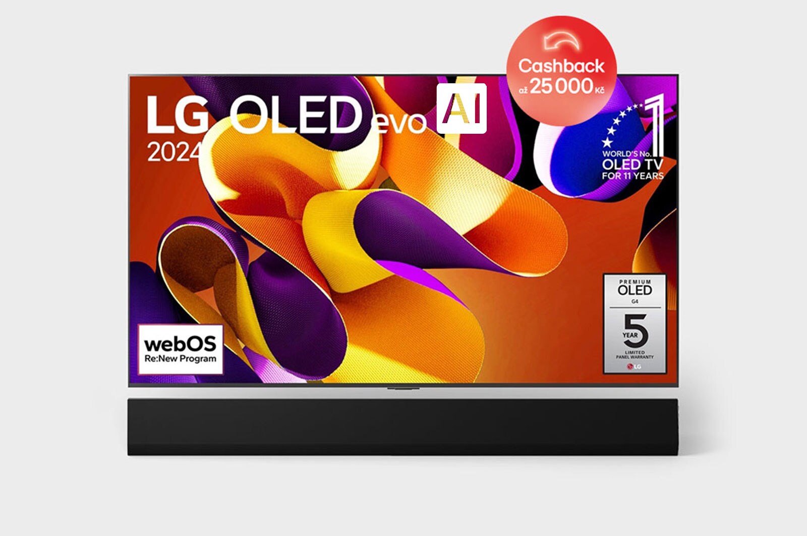 65" LG OLED evo AI G4 4K Smart TV OLED65G4 OLED65G45LW LG CZ