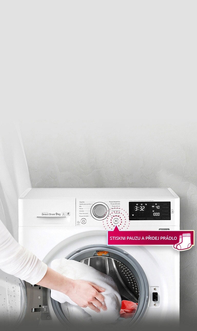 Přidejte prádlo i během praní