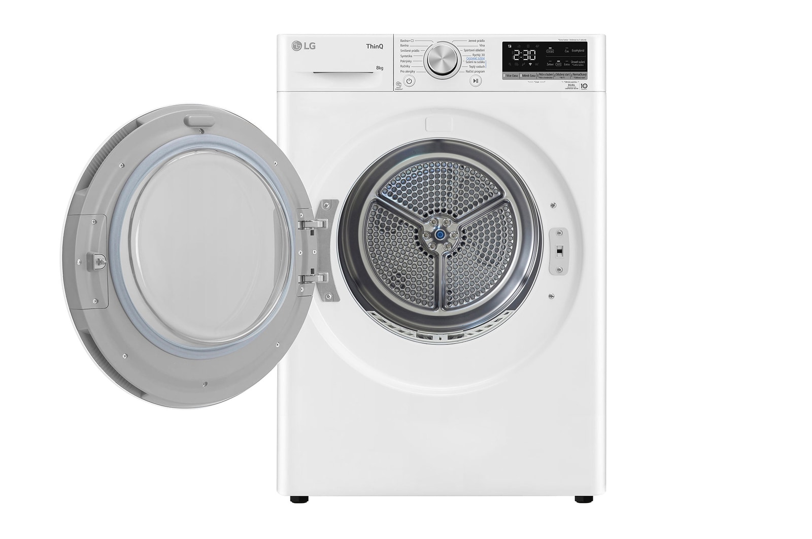 LG Sušička LG | 8 kg | DUAL Inverter Heat Pump™|Bílá, RC82V9AVHN