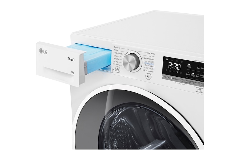 LG Sušička LG | 8 kg | DUAL Inverter Heat Pump™|Bílá, RC82V9AVHN