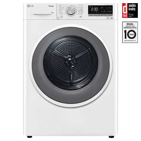 Sušička LG - 8 kg - DUAL Inverter Heat Pump™-Bílá