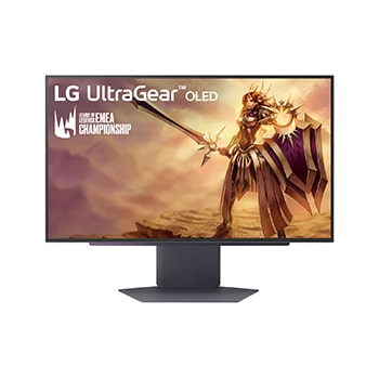 front view of the monitor with the stand down