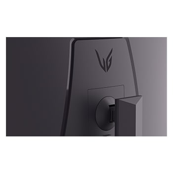 detailní pohled na zapnuté zadní podsvícení značky