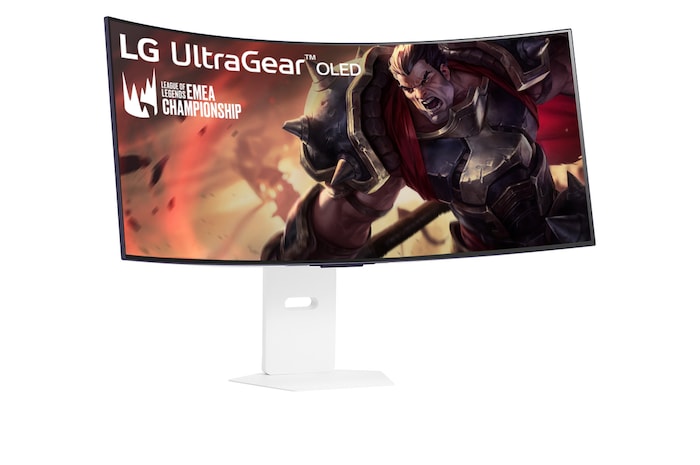 boční pohled pod úhlem +15 stupňů na nakloněný monitor