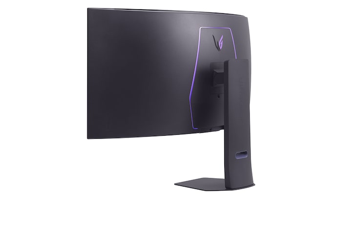 LG 45" herní monitor UltraGear™ OLED s rozlišením 5K2K WUHD, obnovovací frekvencí 165 Hz nebo WFHD v duálním režimu 330 Hz, odezvou 0,03 ms, kompatibilní s G-sync a rozhraním DisplayPort 2.1, 45GX950A-B