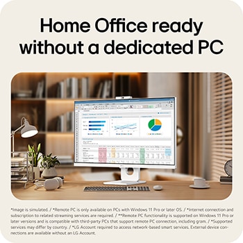 LG Smart Monitor s webOS poskytuje konektivitu pro domácí kancelář.