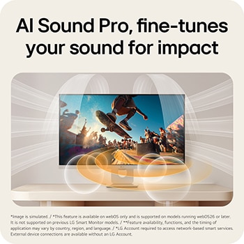 AI Sound Pro přináší pohlcující a optimalizovaný zvuk na základě typu obsahu.