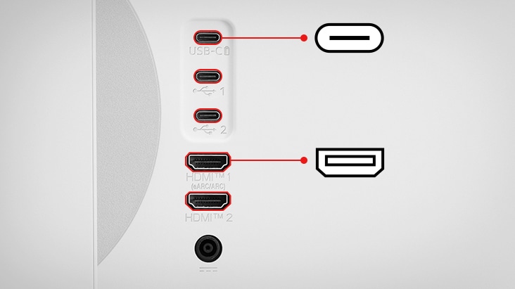 LG Smart Monitor nabízí tři porty USB a dva porty HDMI.